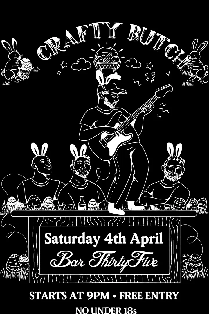 Crafty Butchers Easter Gig April 4th