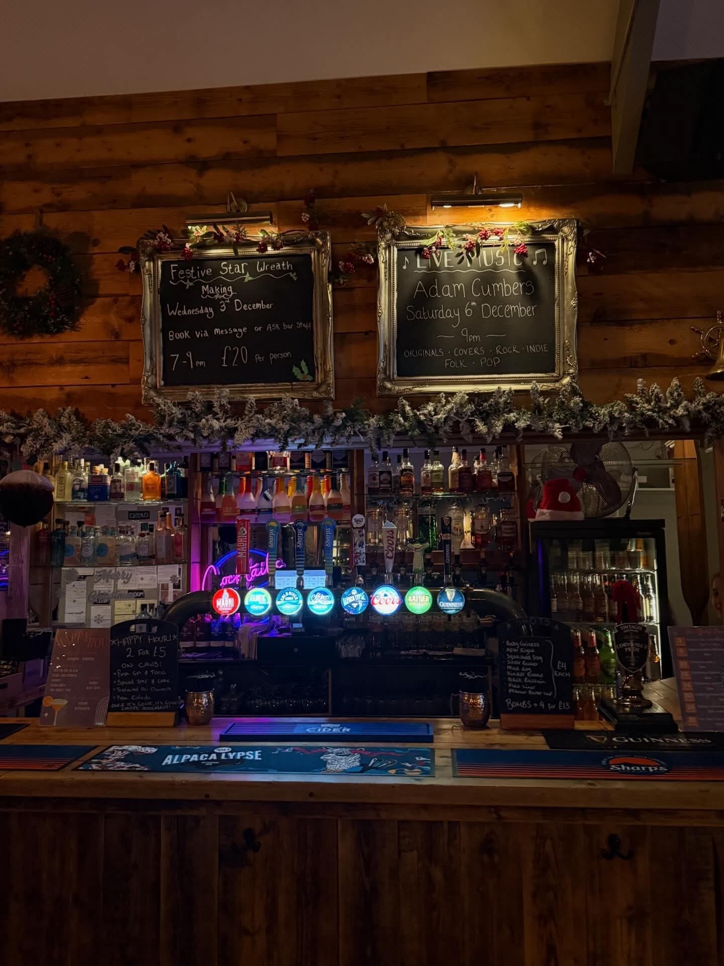 Festive Bar with Chalkboards
